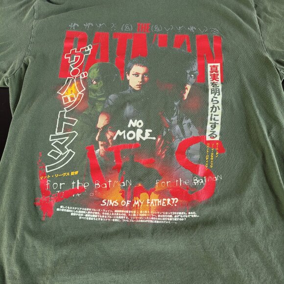 Rucking Fotten THE BATMAN Japanese Movie Poster Graphic Tee Shirt L - Picture 3 of 5